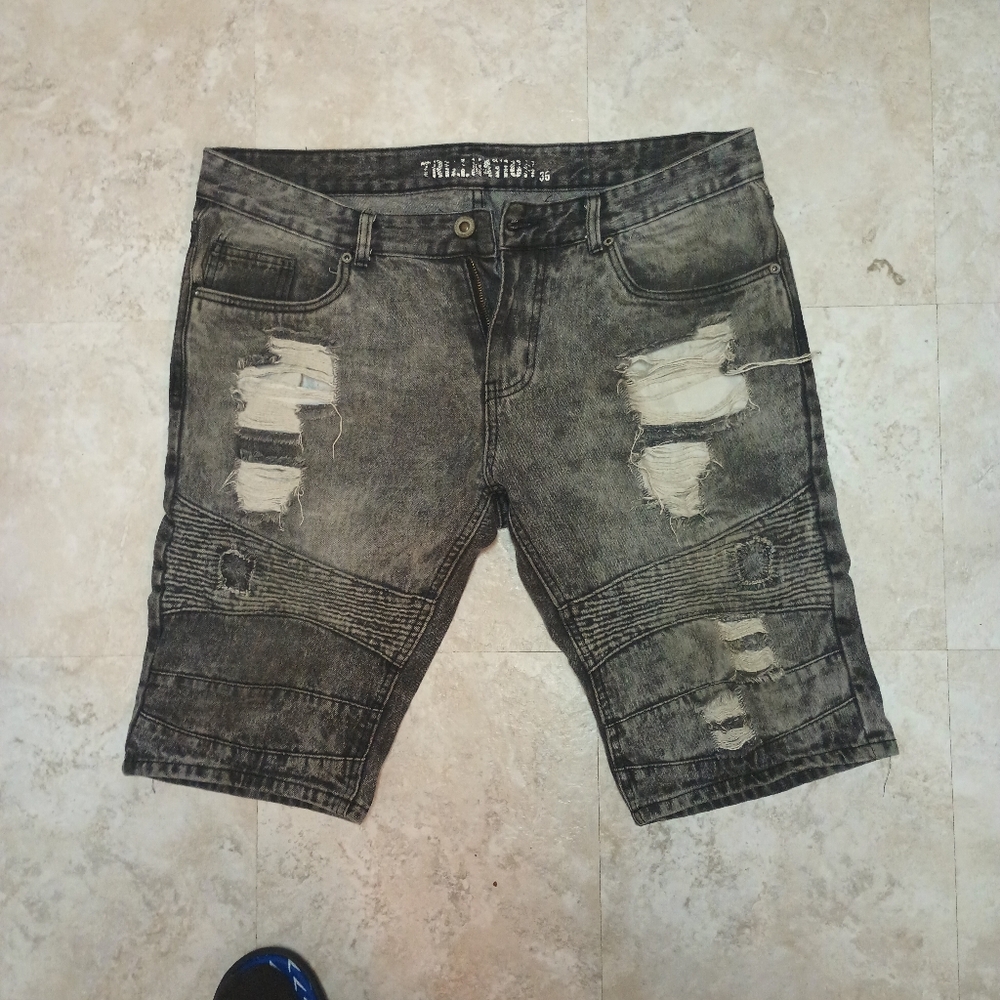 denim shorts